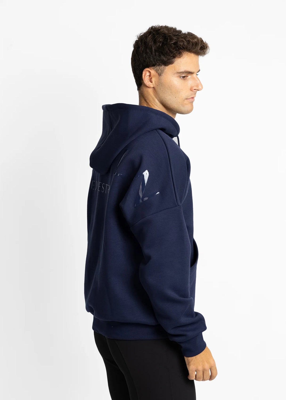 Maximilian Icon Oversized Hoodie Navy