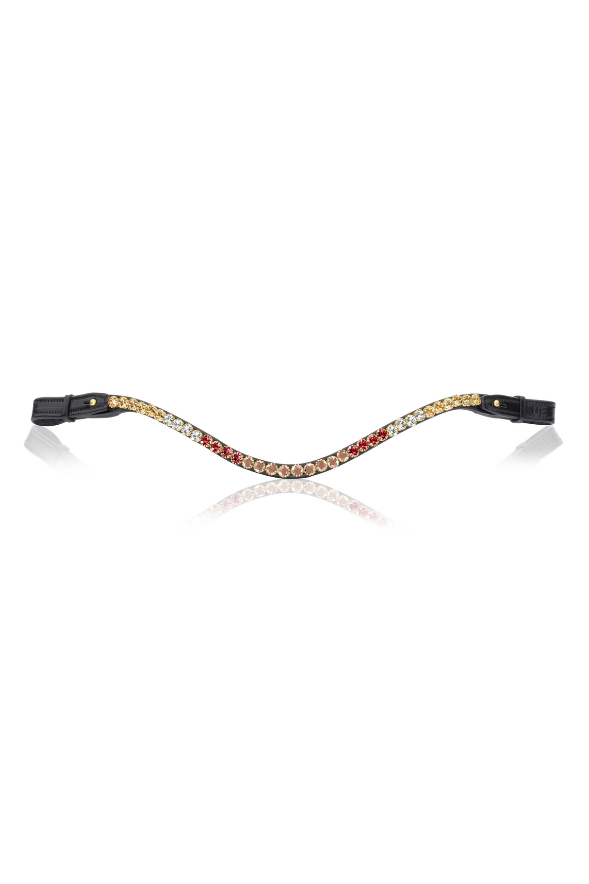 Utzon Equestrian Elegant Browband Quatre Ruby