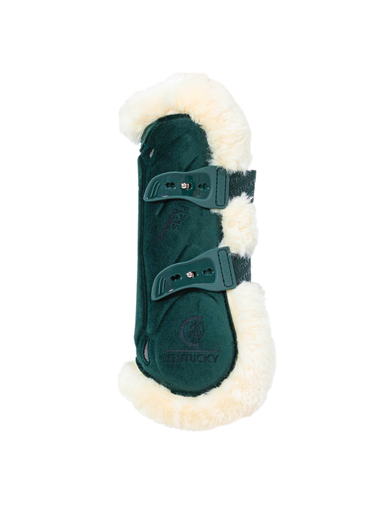 Kentucky Velvet Fleece Bamboo Tendon Boots Dark Green