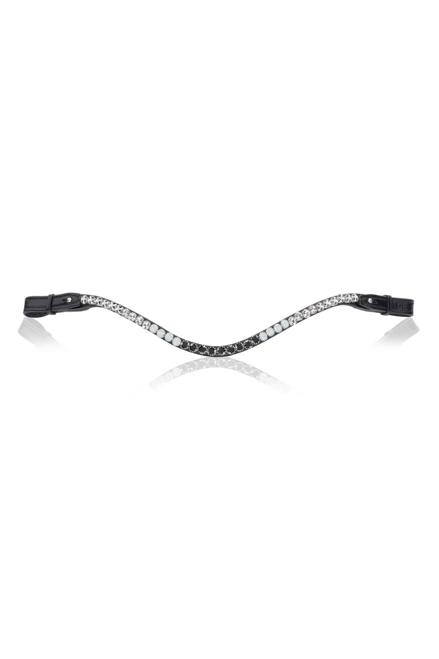 Utzon Equestrian Elegant Browband Quatre Ebony