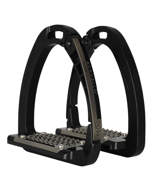 Acavallo Arena AluPro Stirrups Black