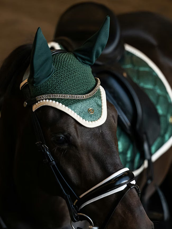 PS of Sweden Stardust Pearl Ear Bonnet Sparkly Emerald