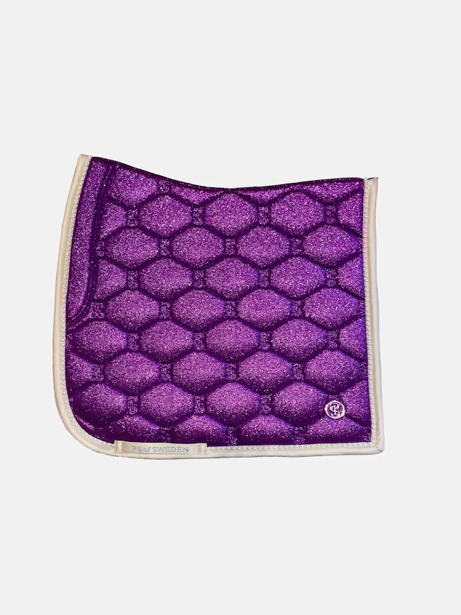 PS of Sweden Stardust Pearl Dressage Saddle Pad Sparkly Violet