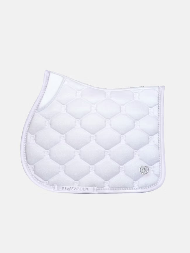 PS of Sweden Stardust Pearl Jump Saddle Pad Sparkly White