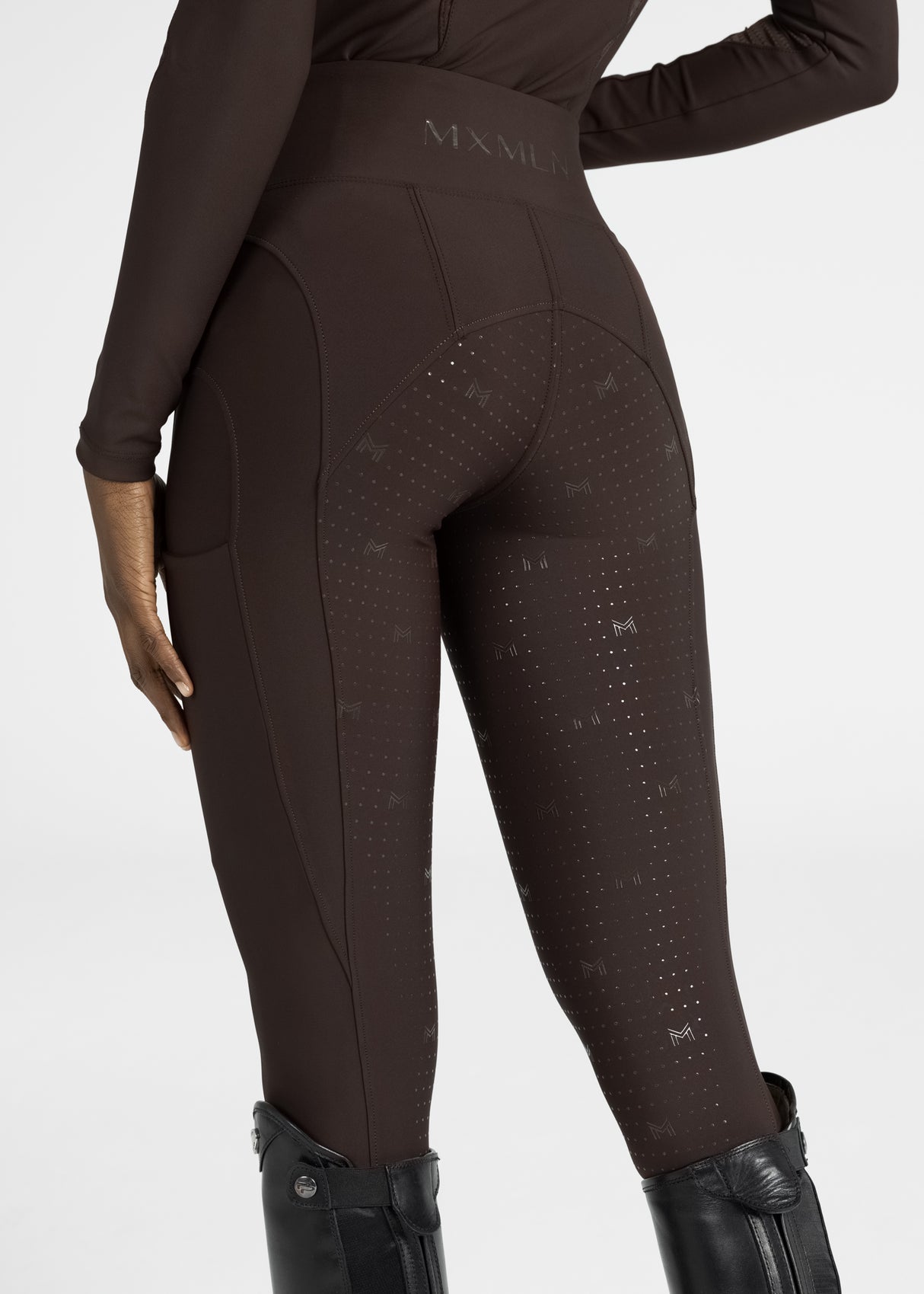 Maximilian Outline Riding Leggings Chocolate