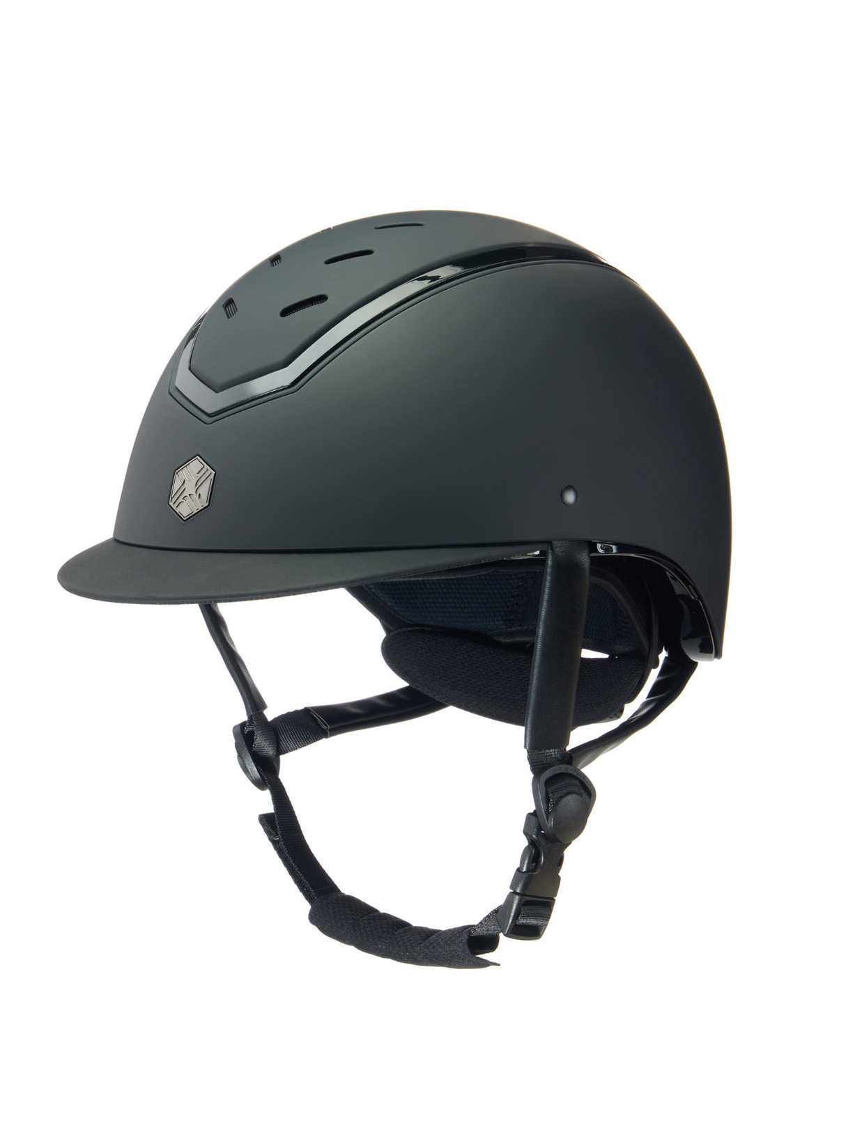 Charles Owen Kylo Helmet Black Matte/Black Gloss
