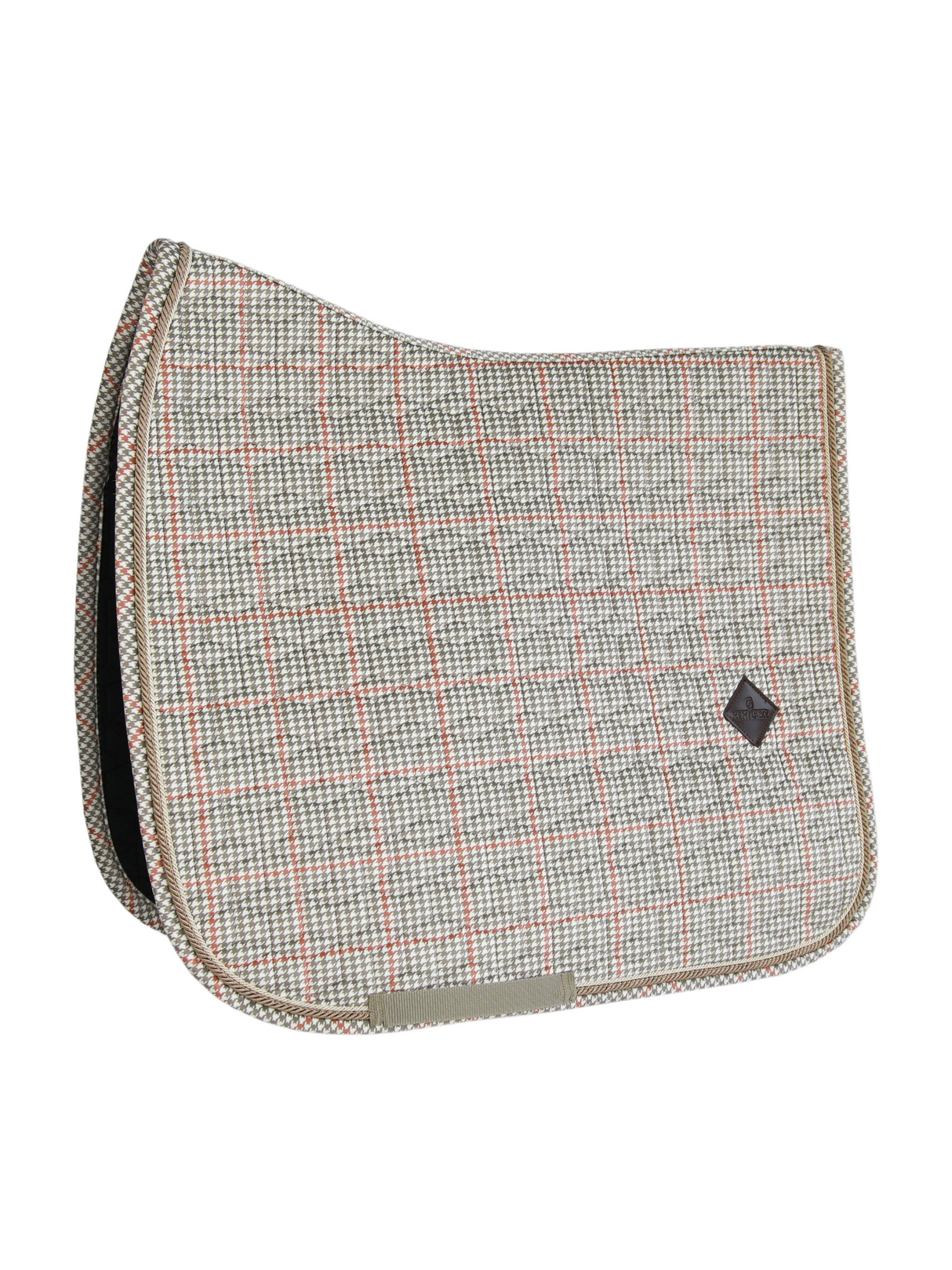 Kentucky Pied-de-Poule Dressage Saddle Pad Beige