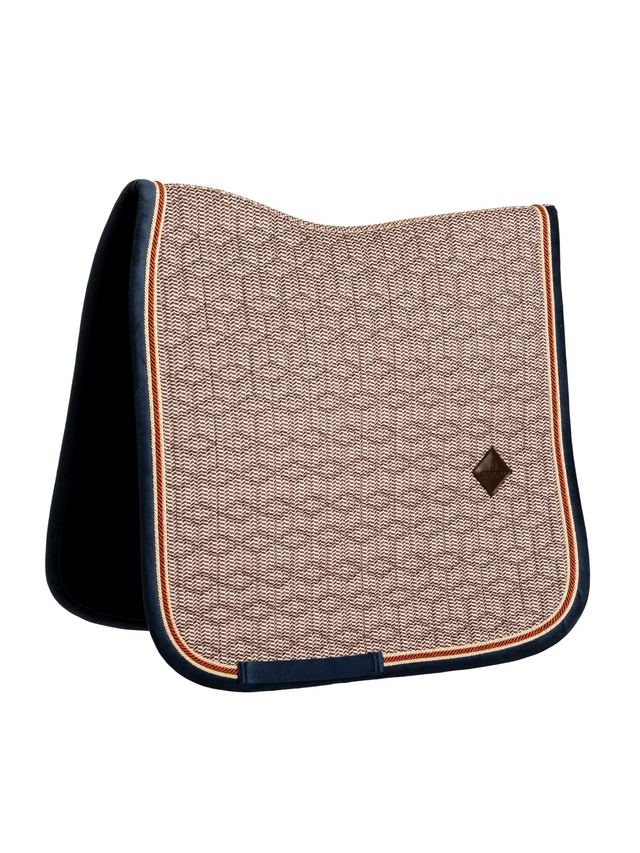 Kentucky Pied-de-Poule Dressage Saddle Pad Bordeaux/Navy