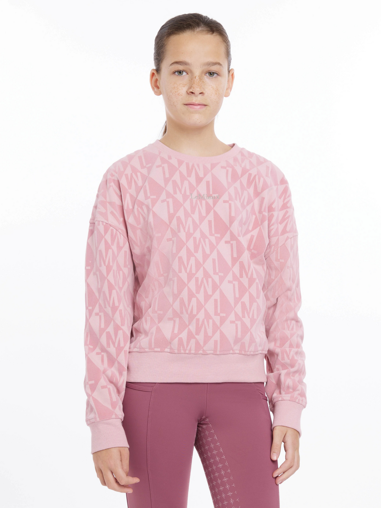 LeMieux Young Rider Clea Crew Sweat Blossom