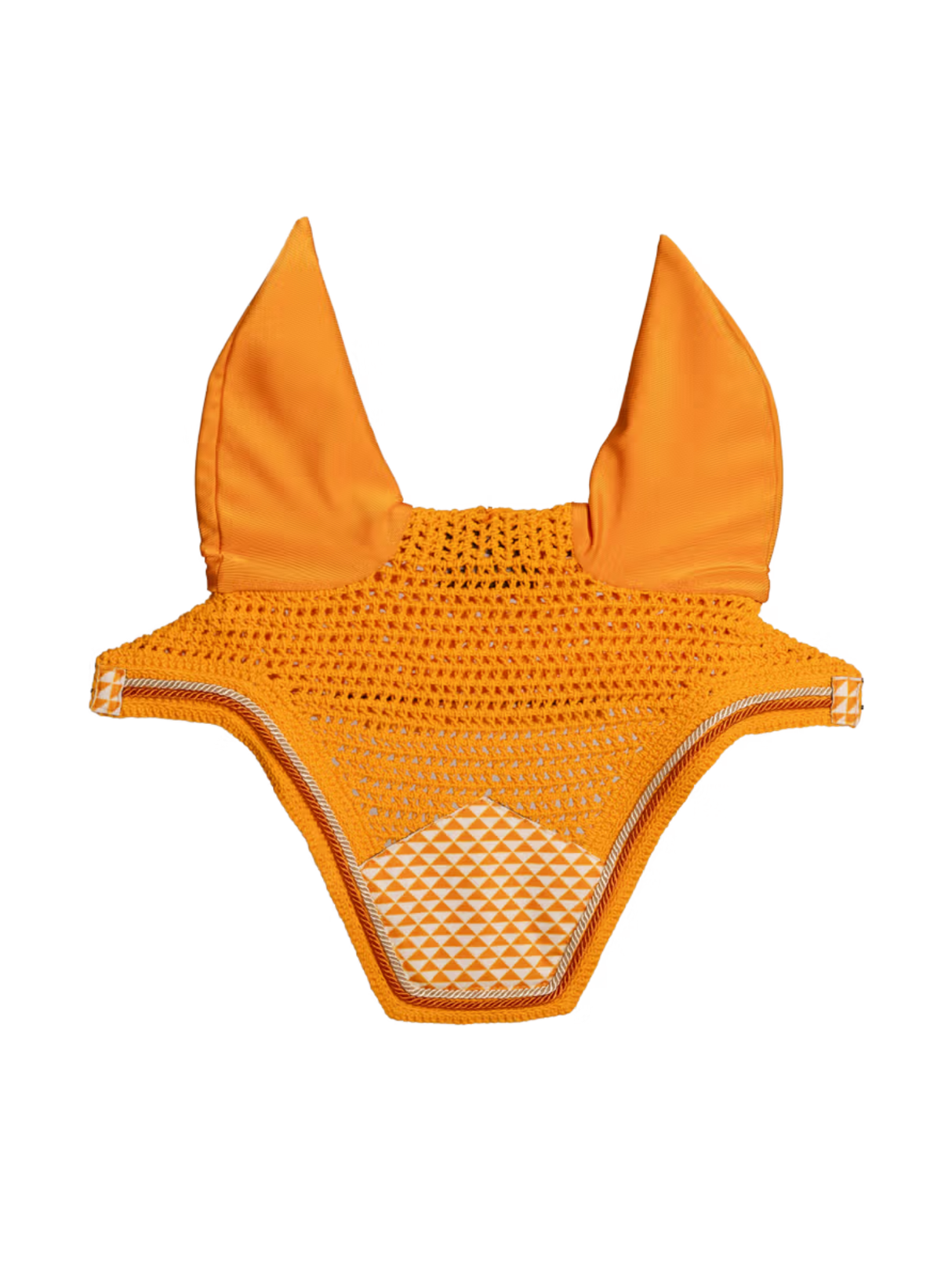 Kentucky Velvet Printing Wellington Ear Bonnet Orange