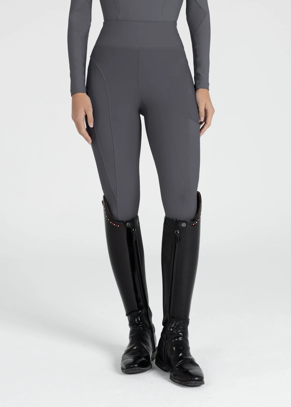 Maximilian Outline Riding Leggings Graphite