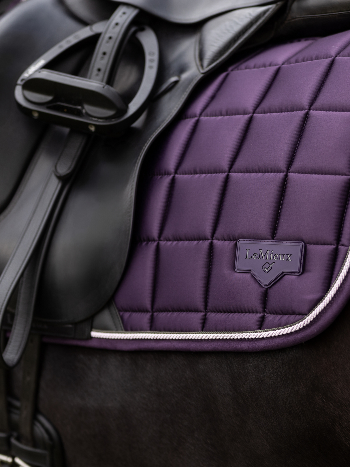 LeMieux Merino+ Loire Dressage Square Saddle Pad Juniper