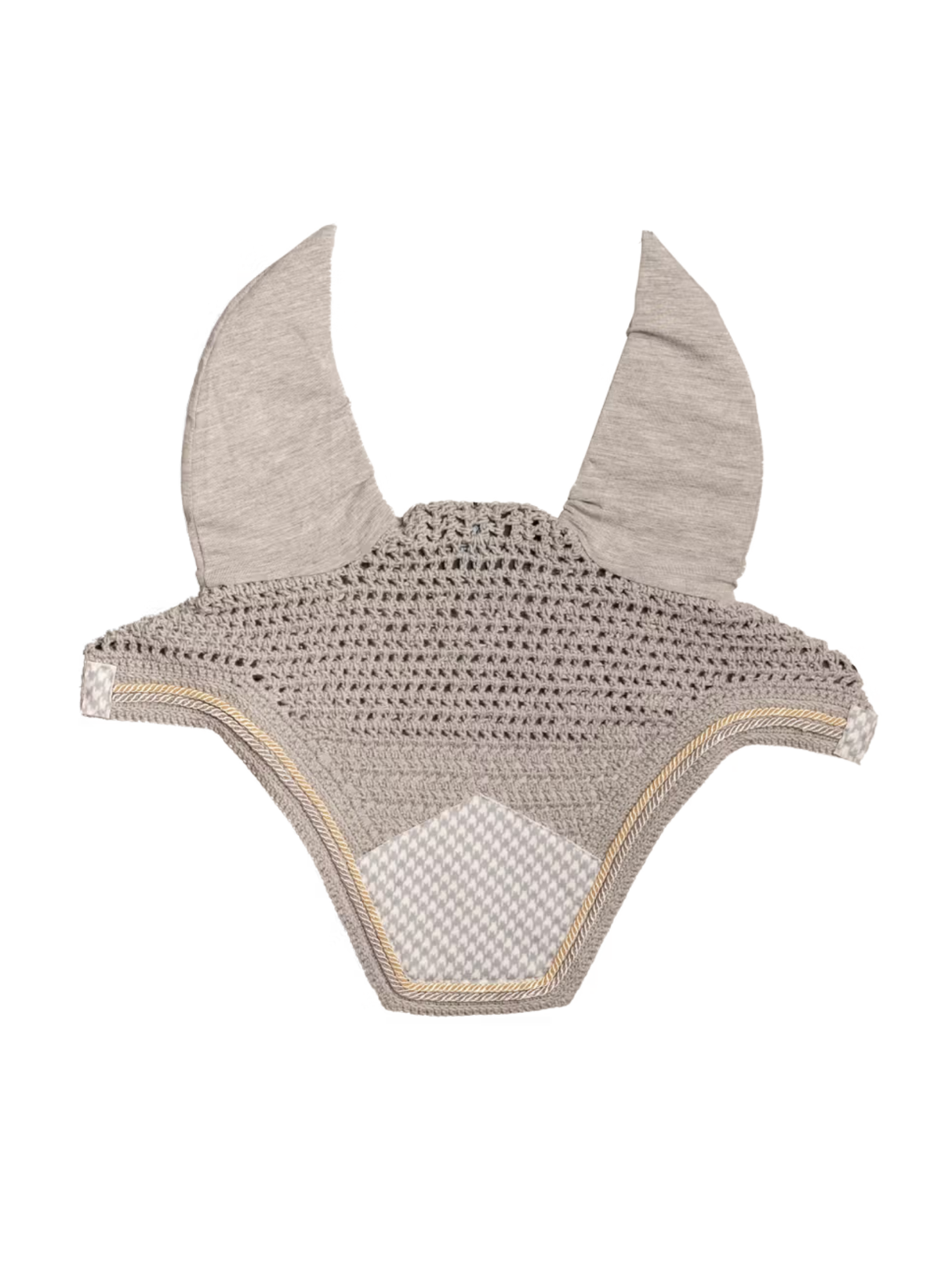 Kentucky Velvet Printing Wellington Ear Bonnet Grey/White