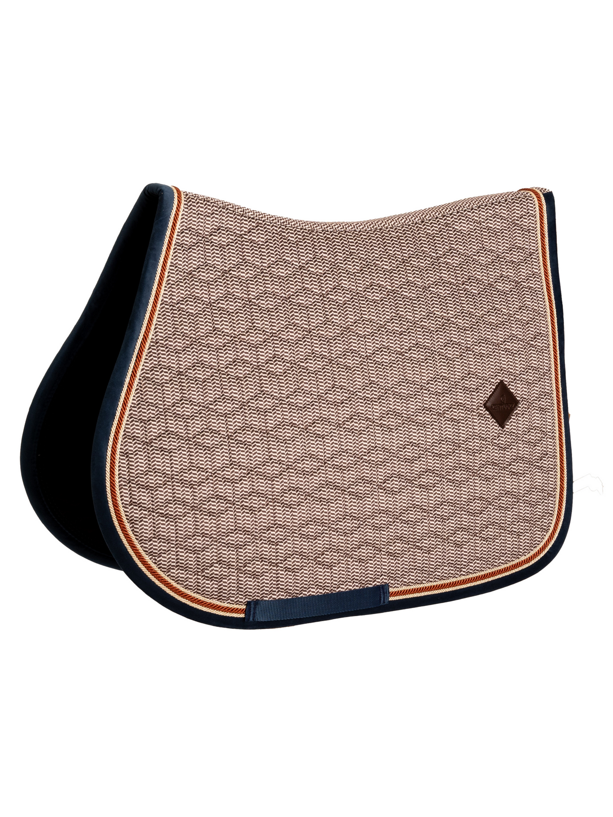 Kentucky Pied-de-Poule Jump Saddle Pad Bordeaux/Navy