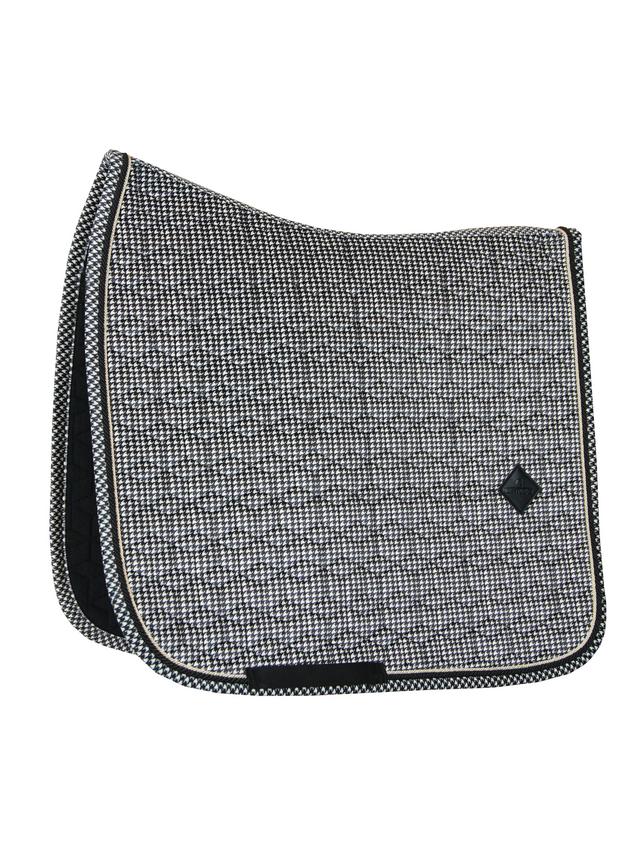 Kentucky Pied-de-Poule Dressage Saddle Pad Black