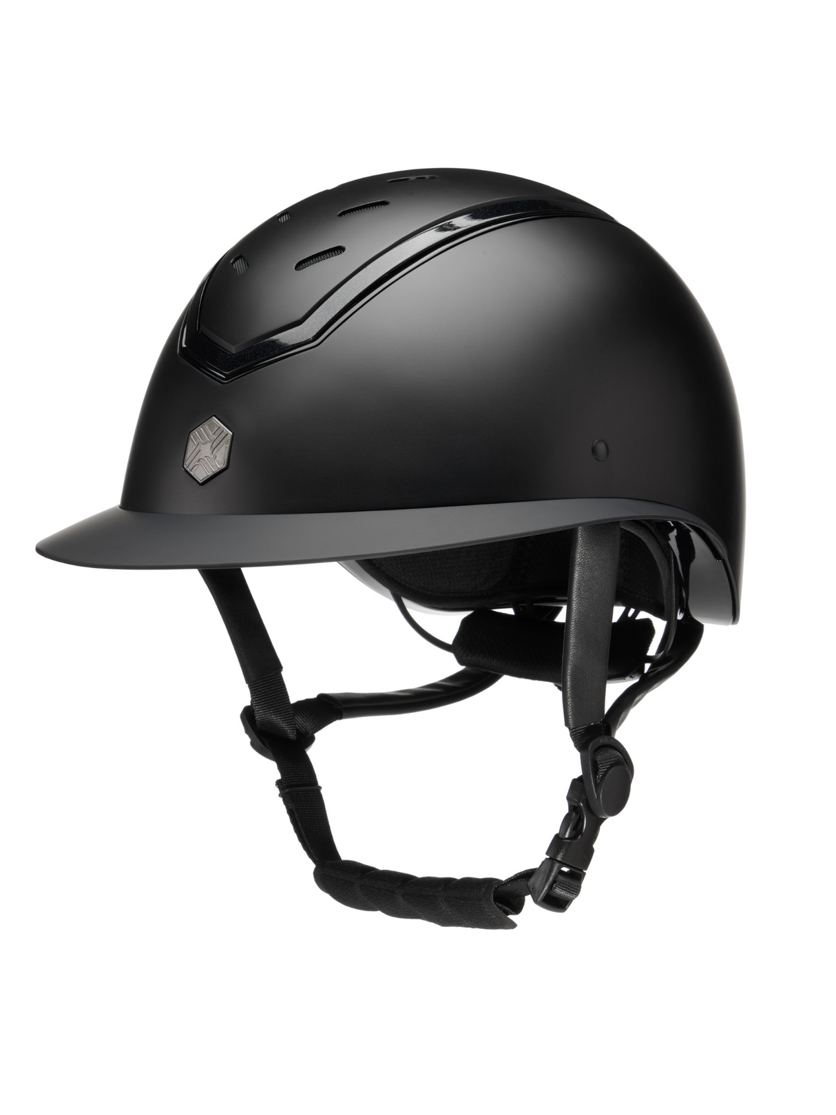 Charles Owen Kylo Helmet Black Matte/Black Gloss