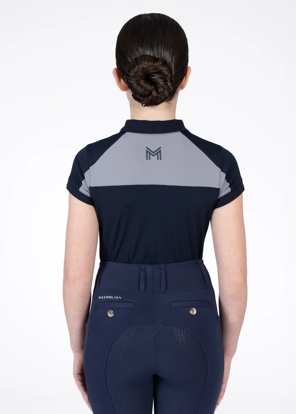Maximilian Young Rider Aveen Polo Shirt Navy/Grey