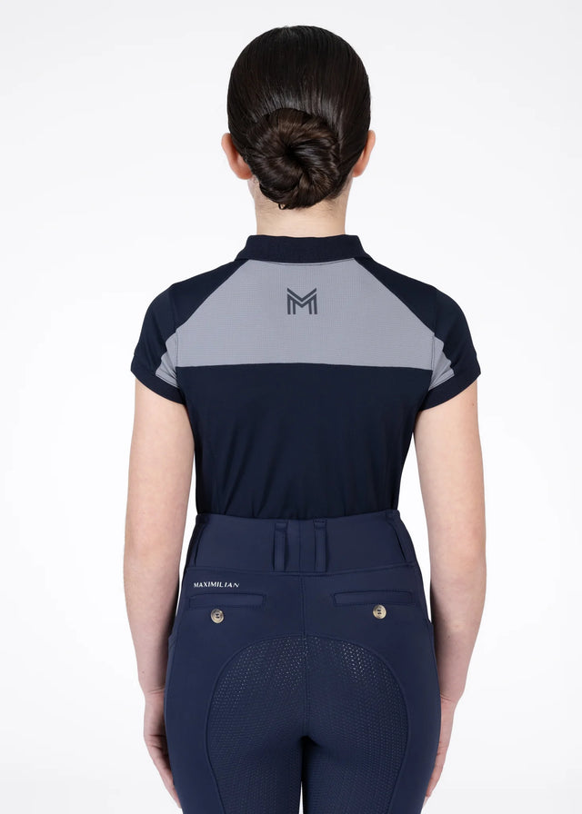 Maximilian Young Rider Aveen Polo Shirt Navy/Grey