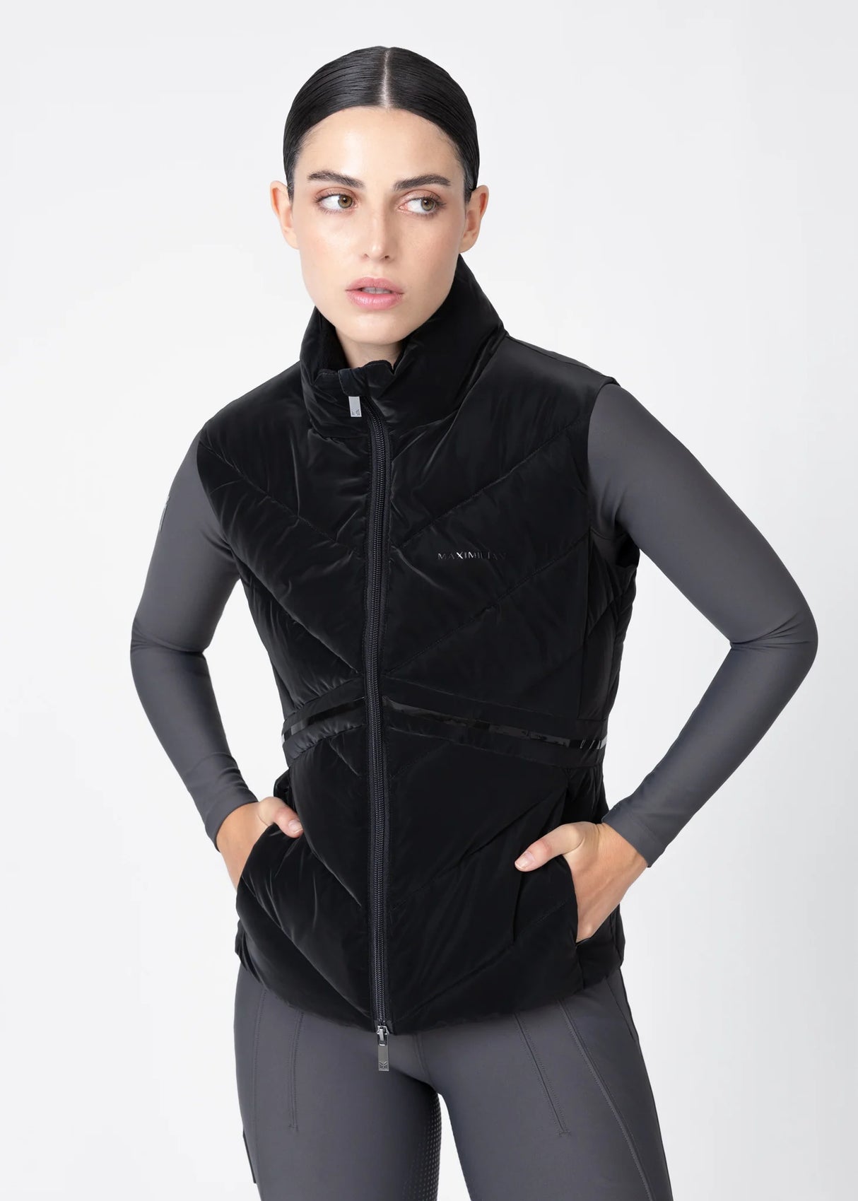 Maximilian Astro Puffer Vest Black