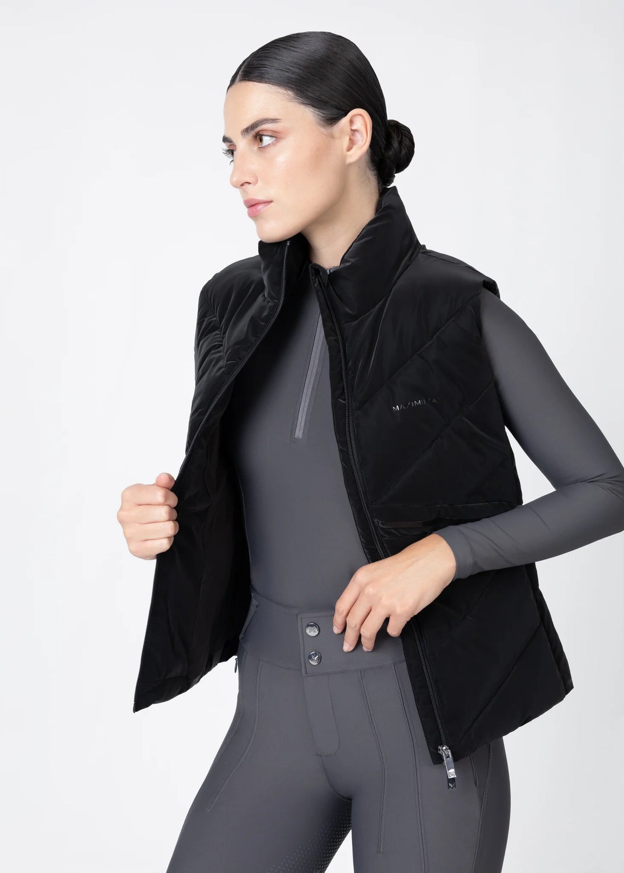 Maximilian Astro Puffer Vest Black