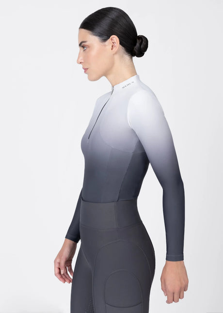 Maximilian Ombré Long Sleeve Base Layer Graphite