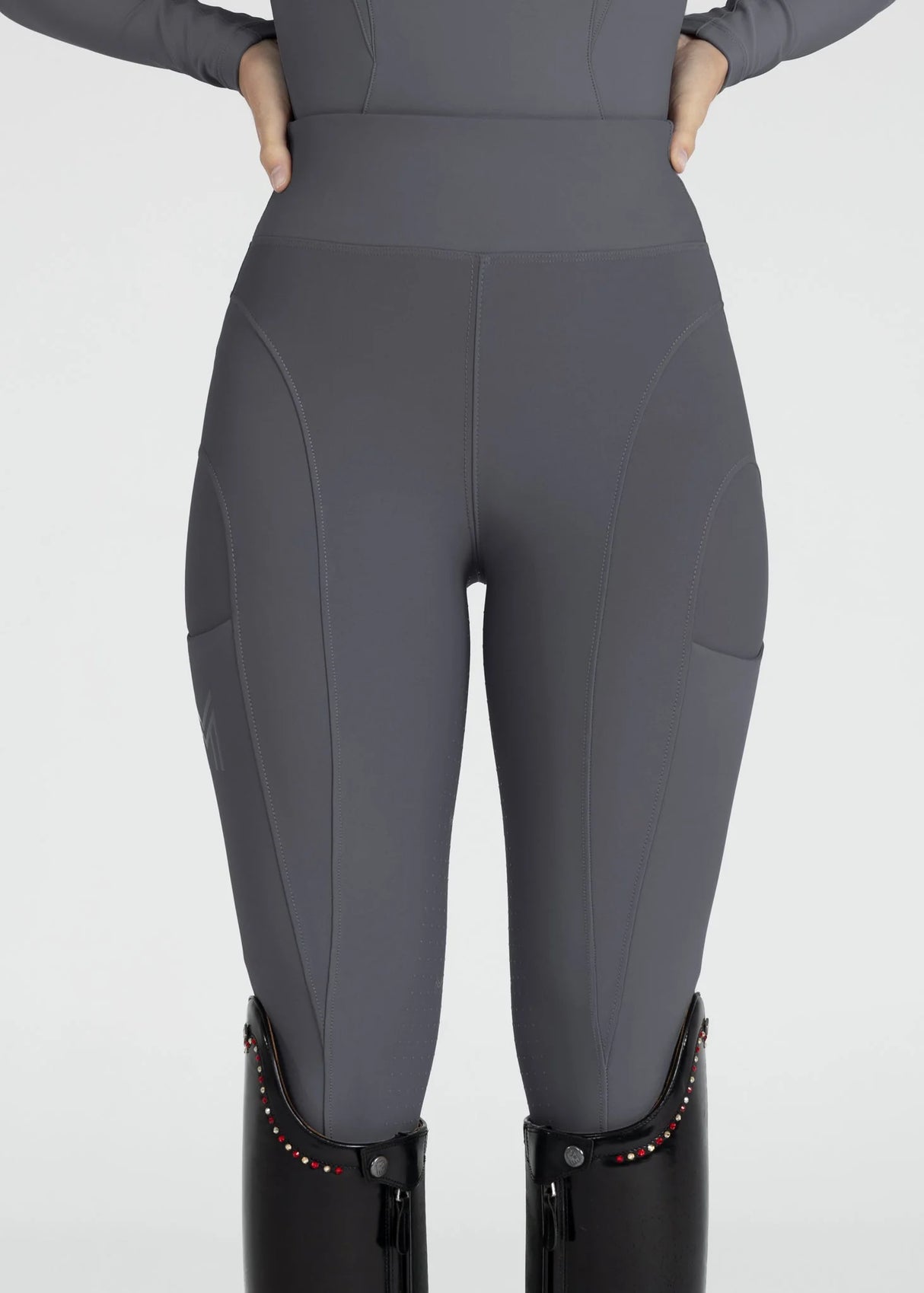 Maximilian Outline Riding Leggings Graphite