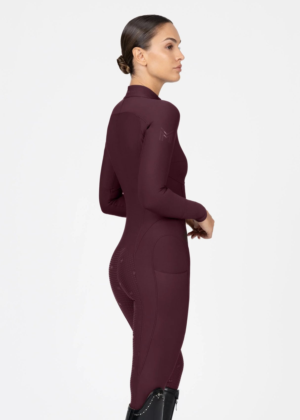Maximilian Femme Riding Jumpsuit Burgundy