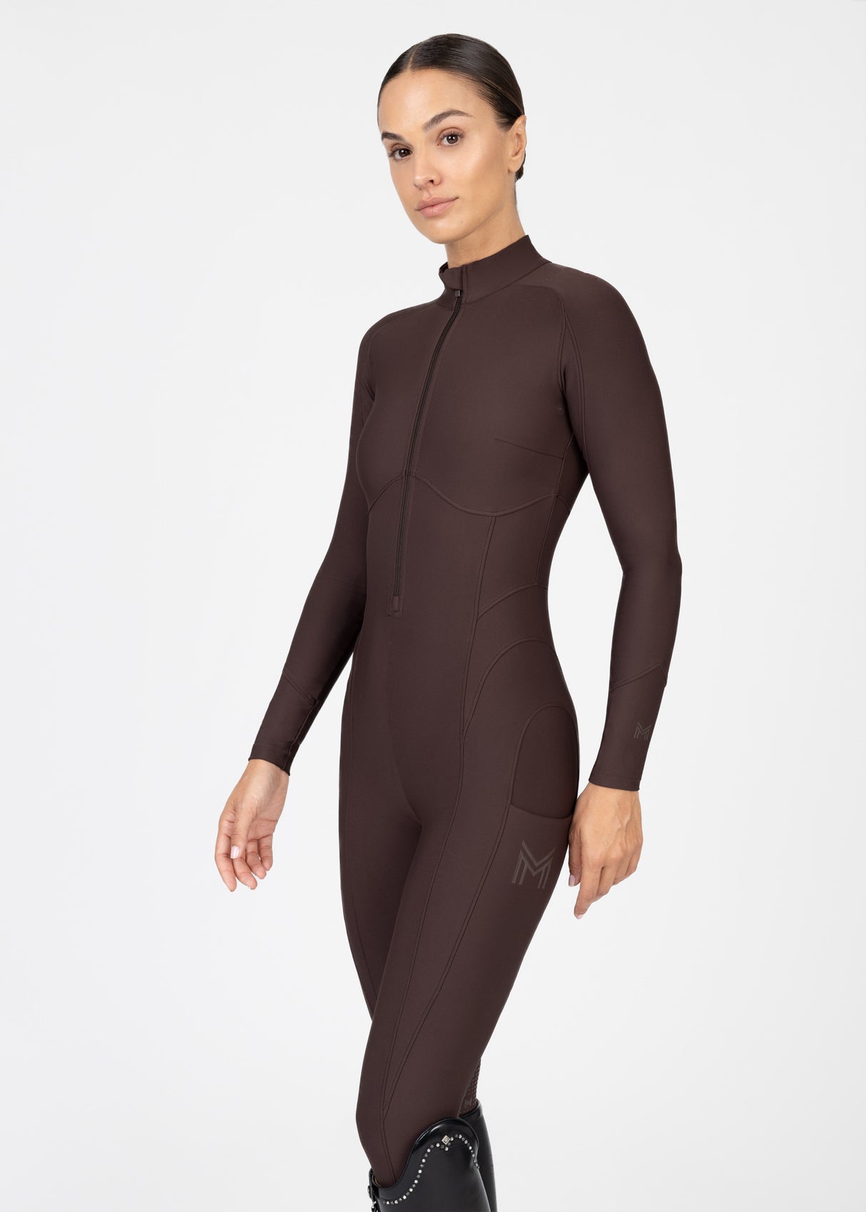 Maximilian Femme Riding Jumpsuit Chocolate