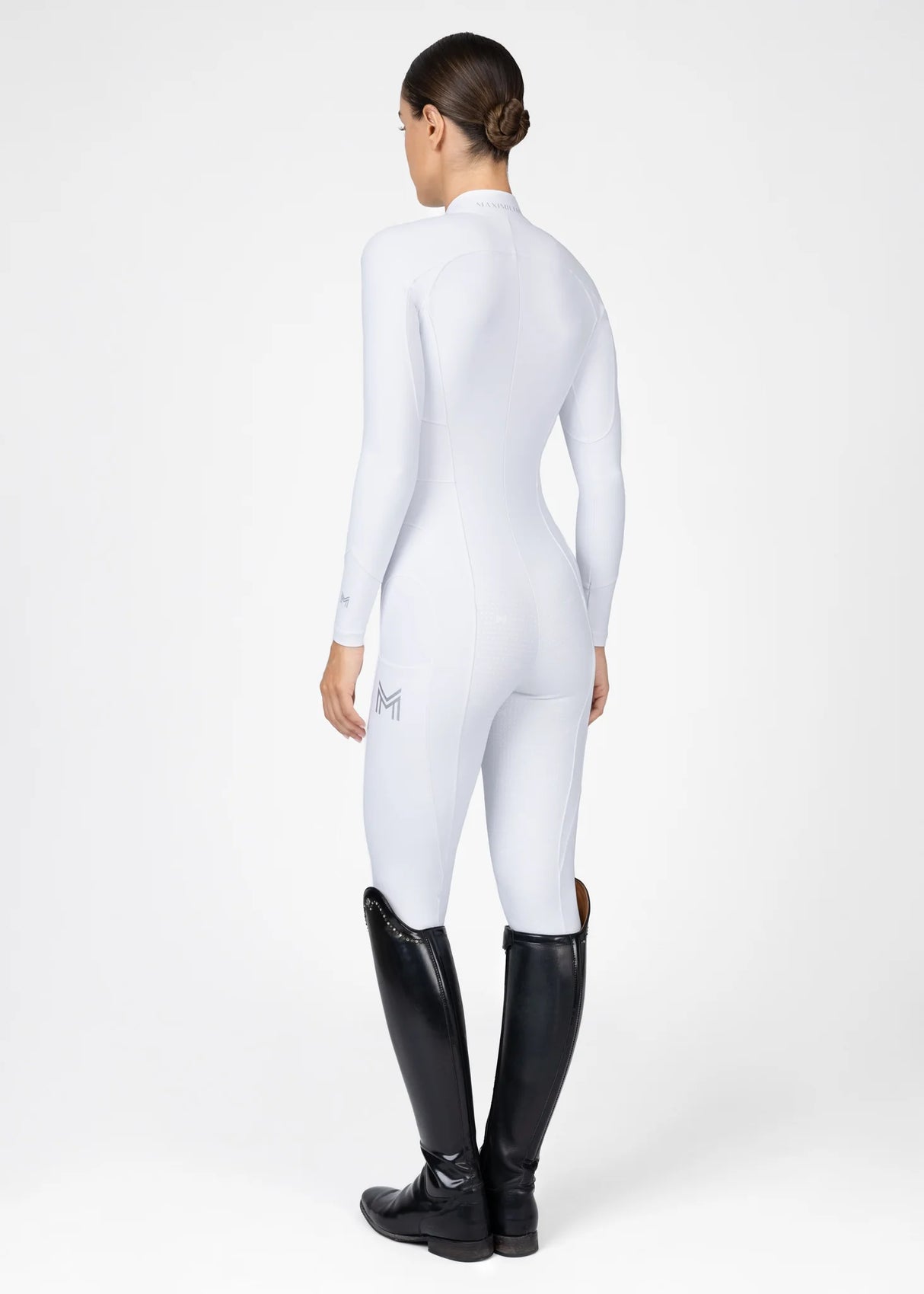 Maximilian Femme Riding Jumpsuit White