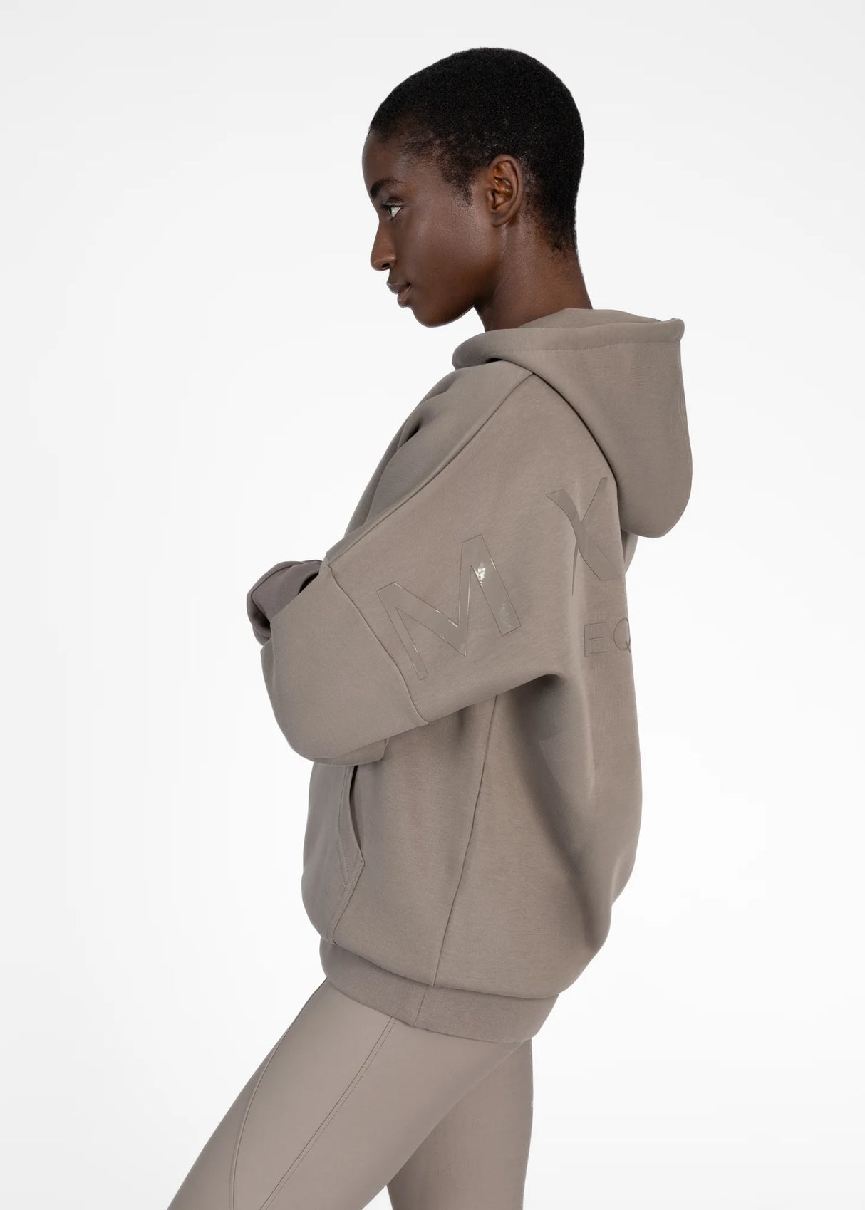Maximilian Icon Oversized Hoodie Taupe