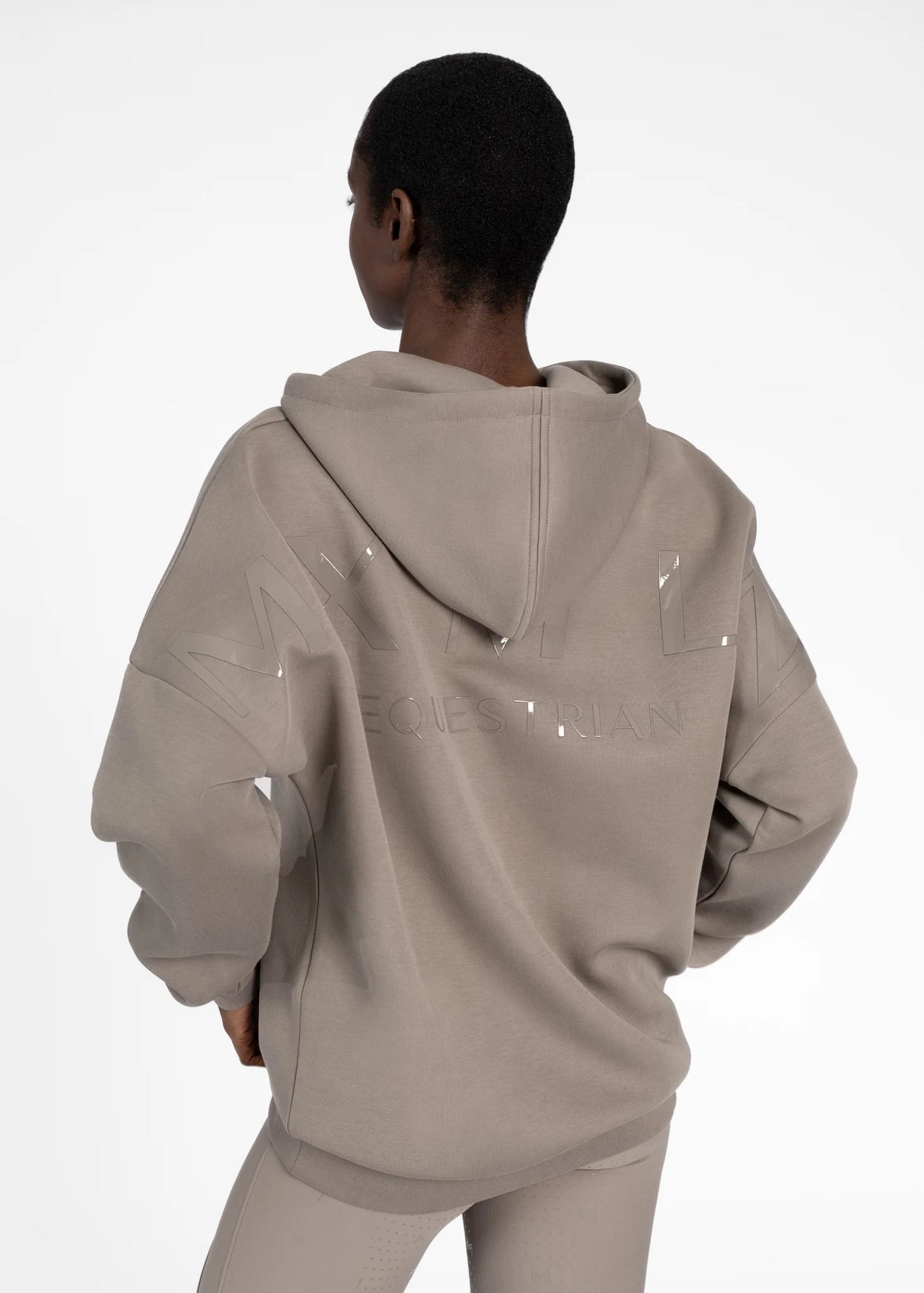 Maximilian Icon Oversized Hoodie Taupe