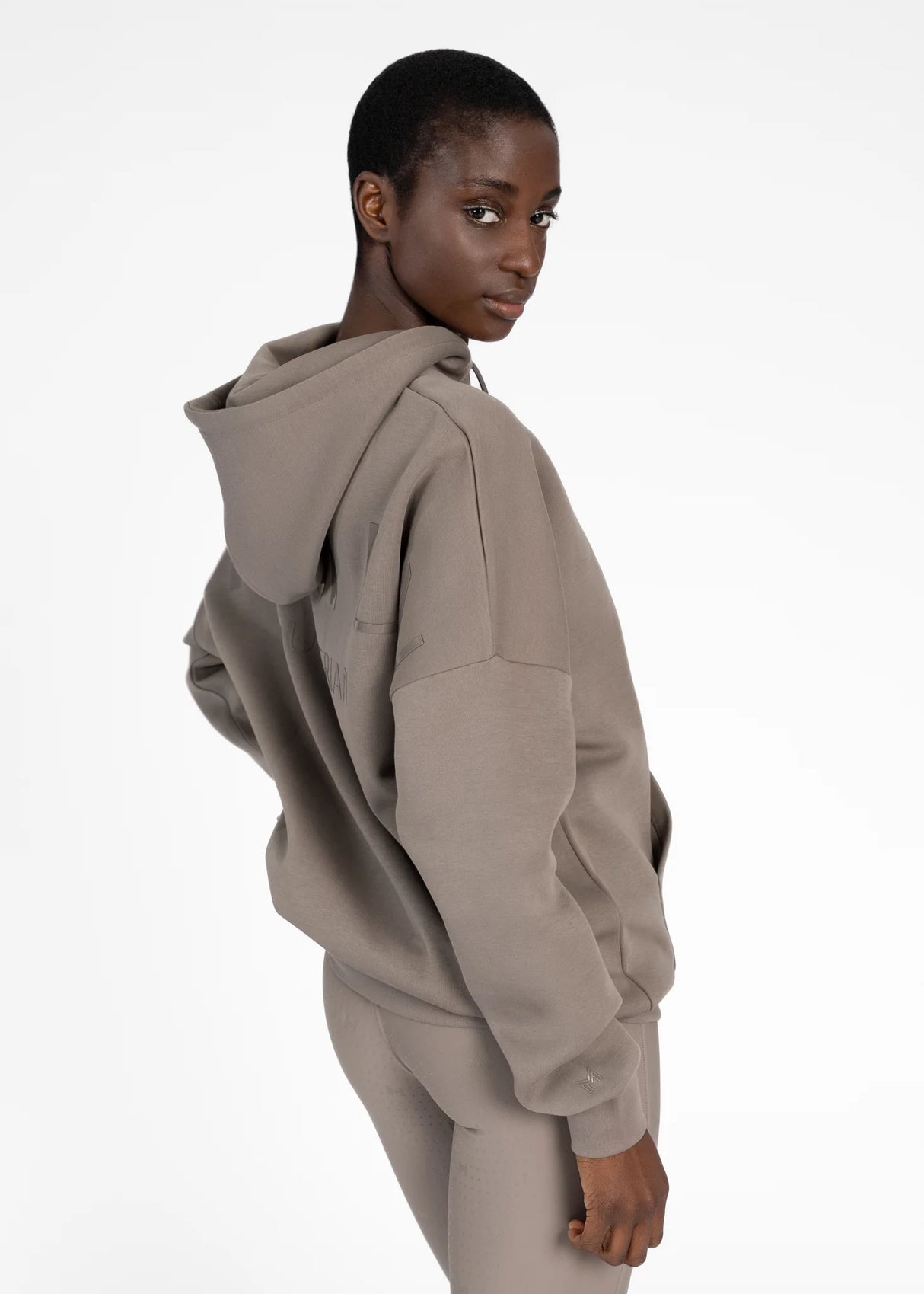 Maximilian Icon Oversized Hoodie Taupe