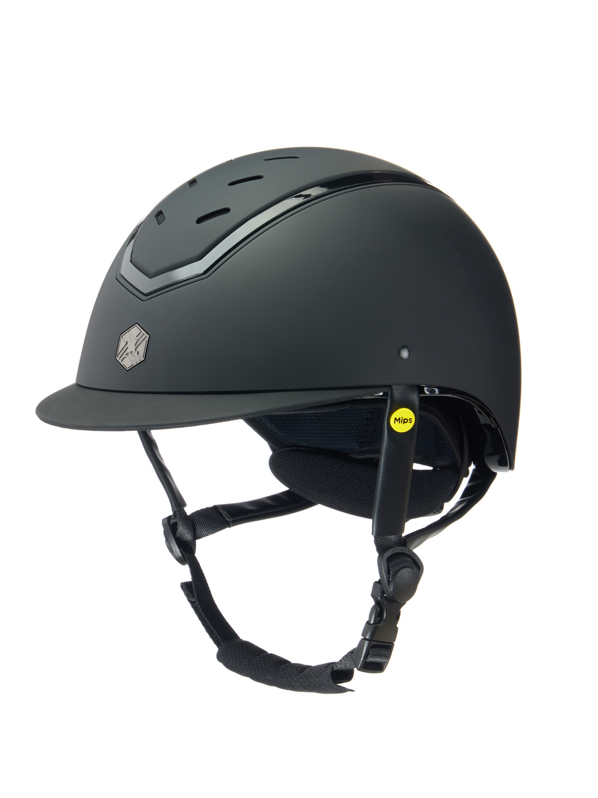 Charles Owen Kylo Helmet Black Matte/Black Gloss