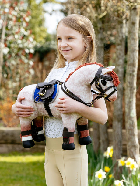 LeMieux Toy Pony Jump Saddle & Stud Girth Brown