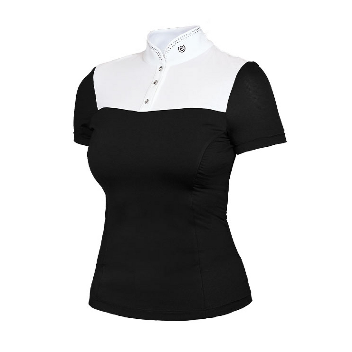 Equestrian Stockholm Revenew Short Sleeve Competition Top Black Edition