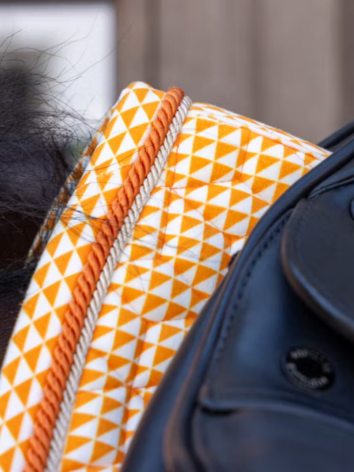 Kentucky Velvet Printing Dressage Saddle Pad Orange