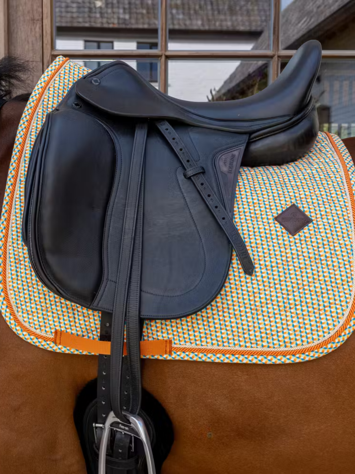 Kentucky Velvet Printing Dressage Saddle Pad Colourful