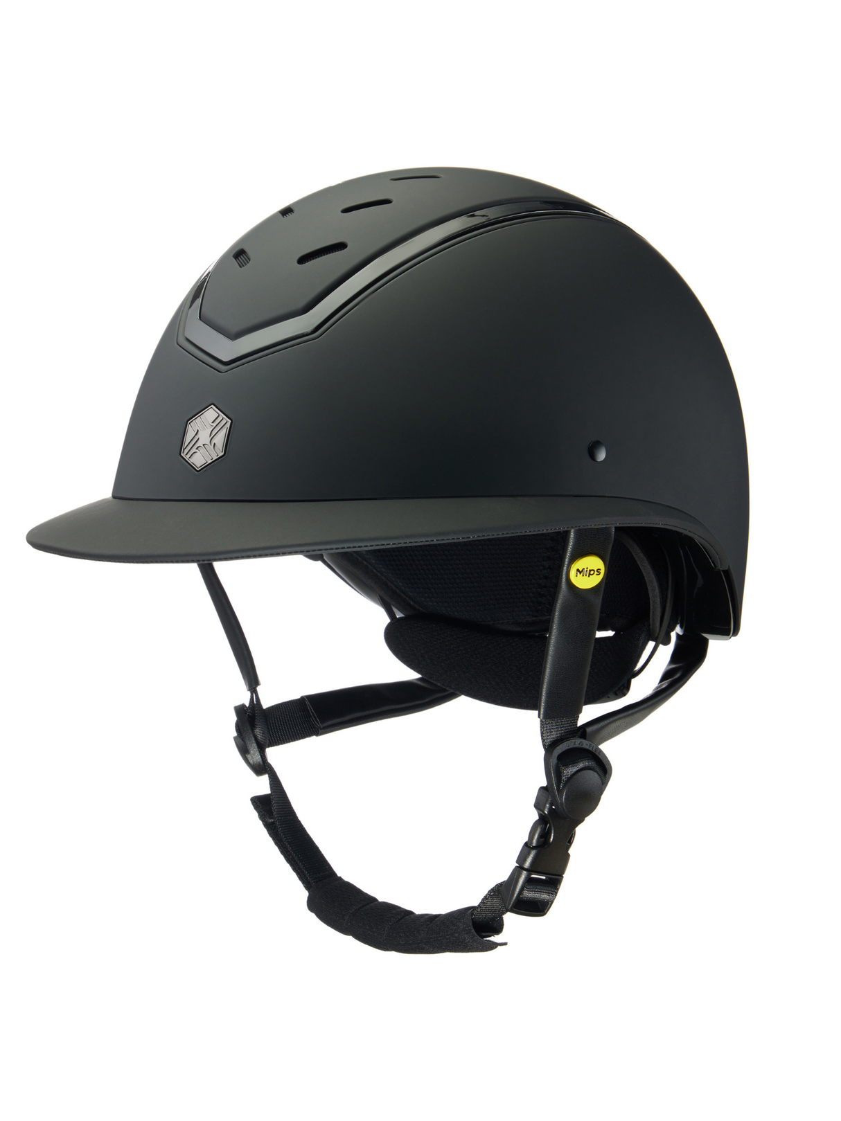 Charles Owen Kylo Helmet Black Matte/Black Gloss
