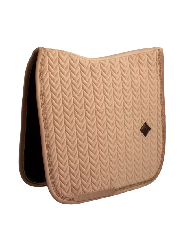 Kentucky Velvet Mini Pearls Dressage Saddle Pad Beige