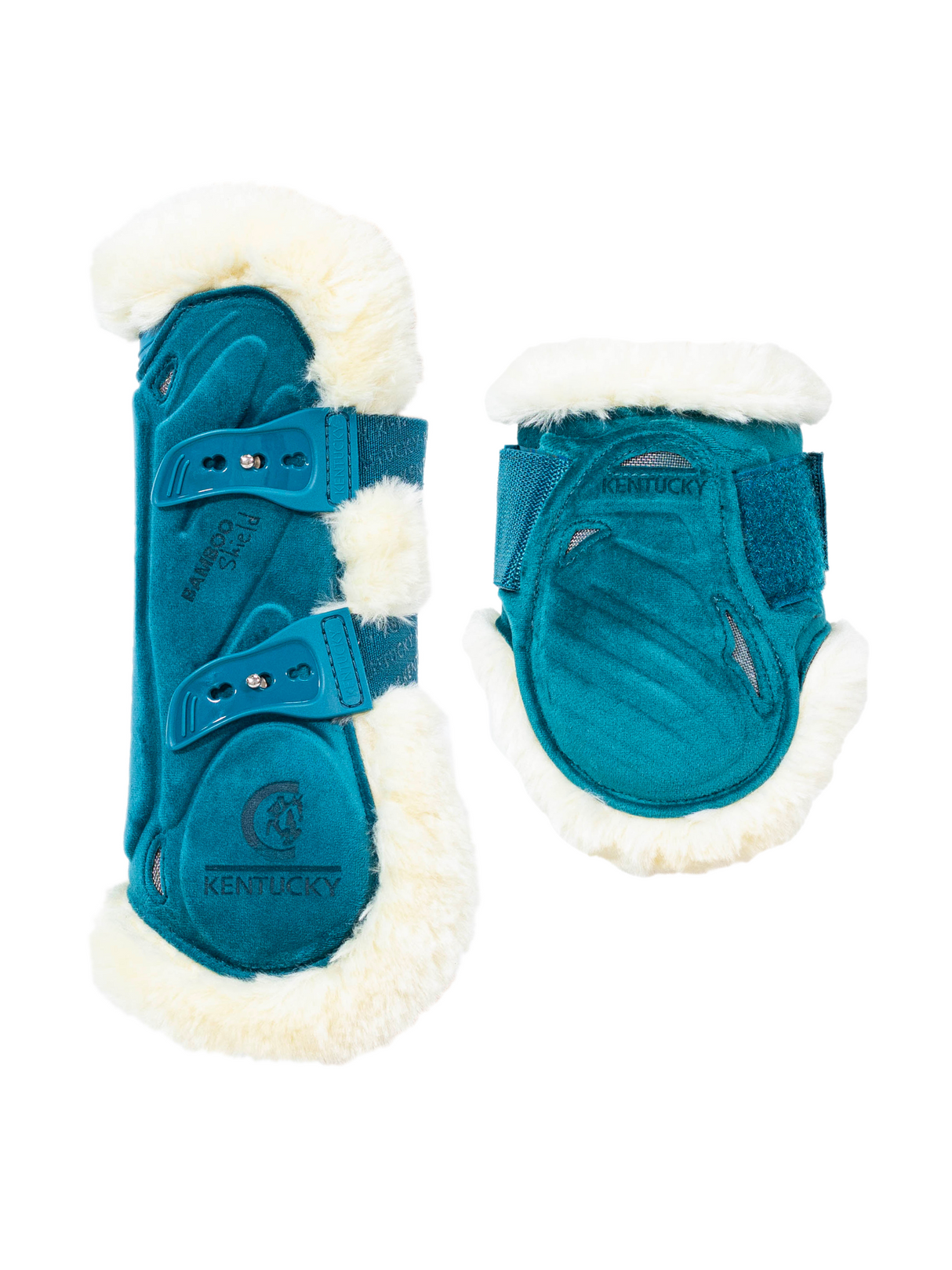 Kentucky Velvet Fleece Bamboo Tendon & Fetlock Boots Emerald