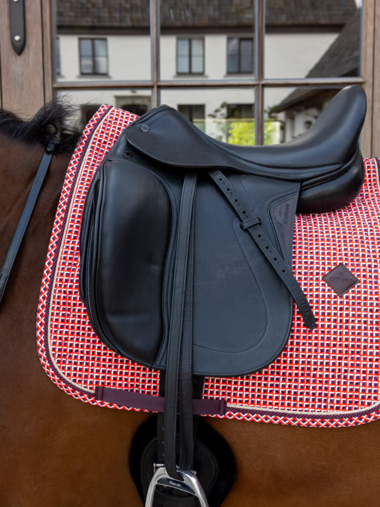 Kentucky Velvet Printing Dressage Saddle Pad Purple
