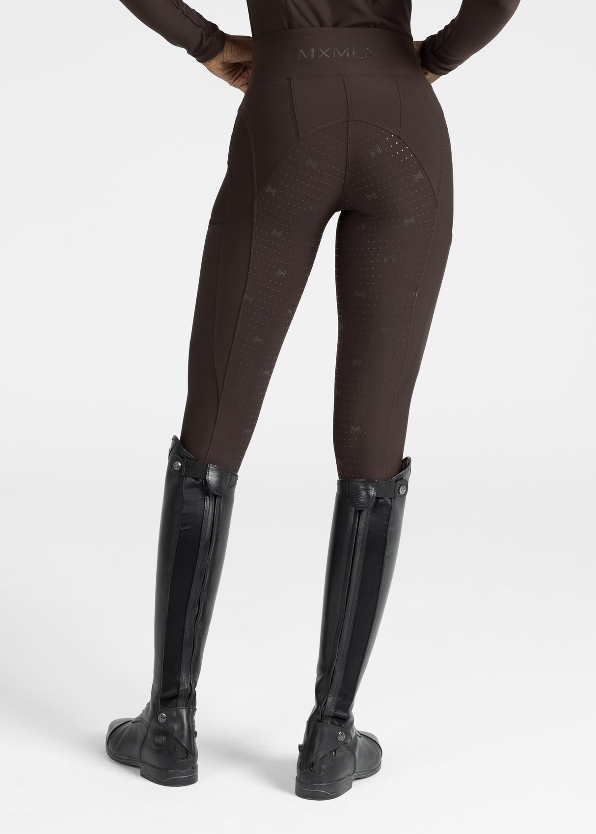 Maximilian Outline Riding Leggings Chocolate