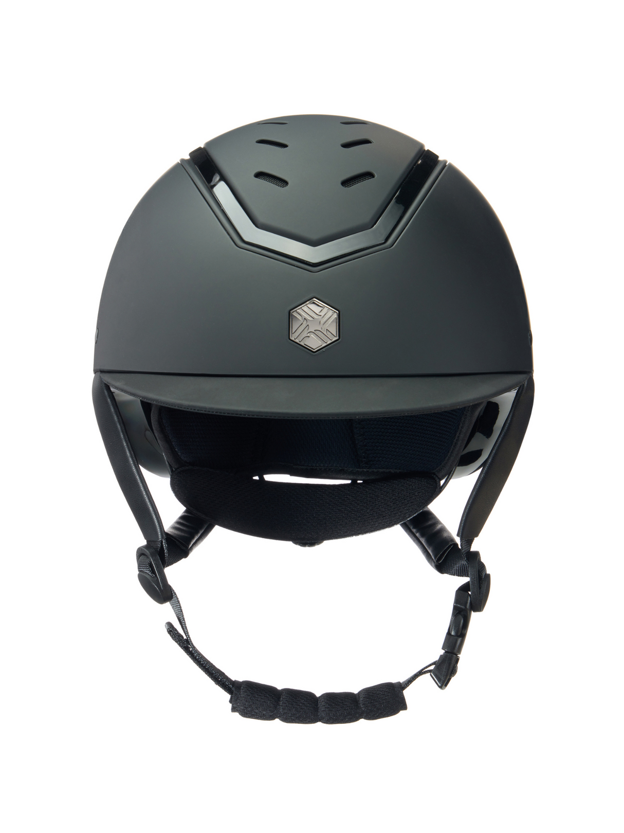 Charles Owen Kylo Helmet Black Matte/Black Gloss