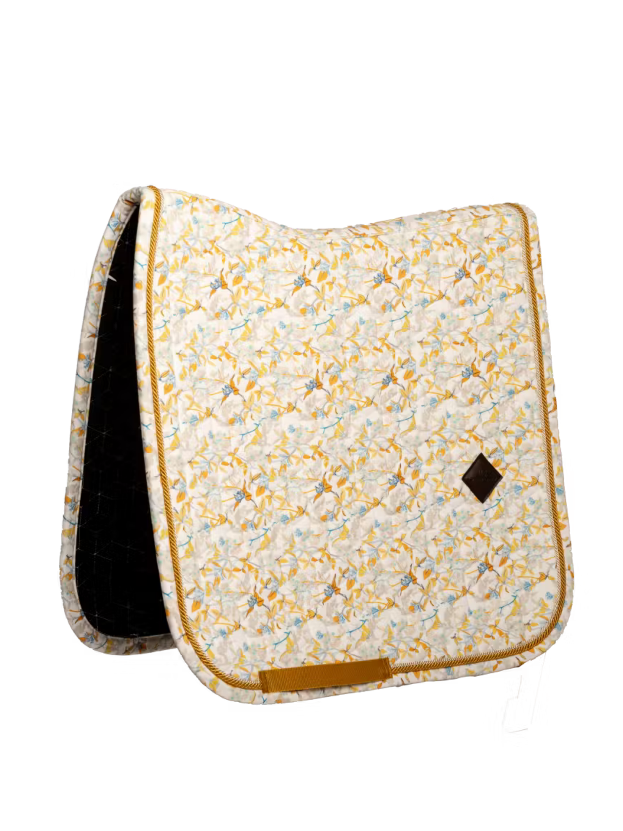 Kentucky Velvet Printing Dressage Saddle Pad Brown/White