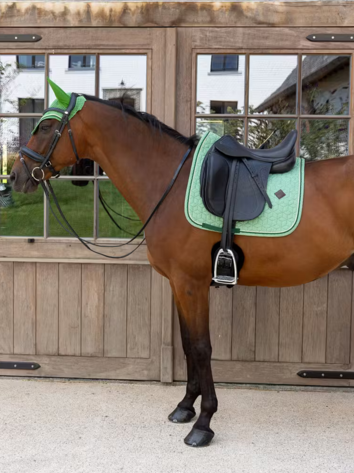 Kentucky Velvet Printing Dressage Saddle Pad Green