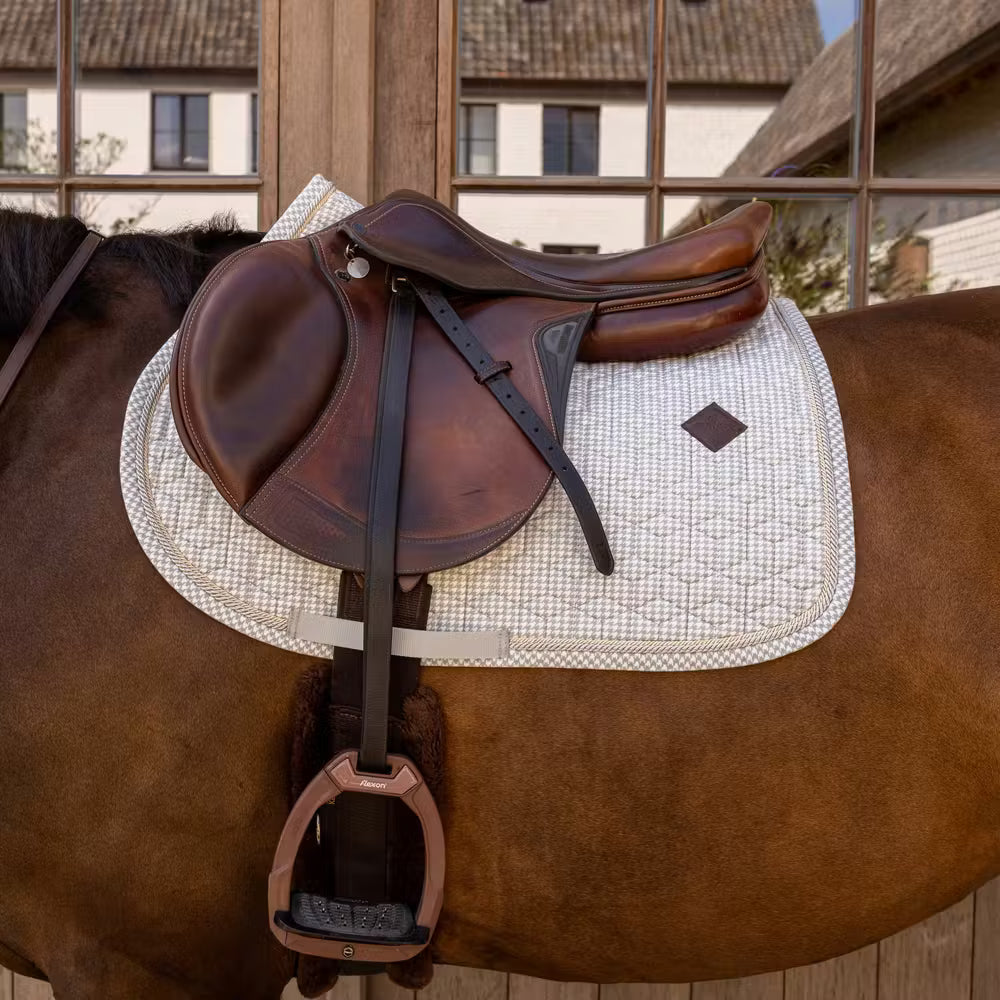 Kentucky Velvet Printing Jump Saddle Pad Grey/White