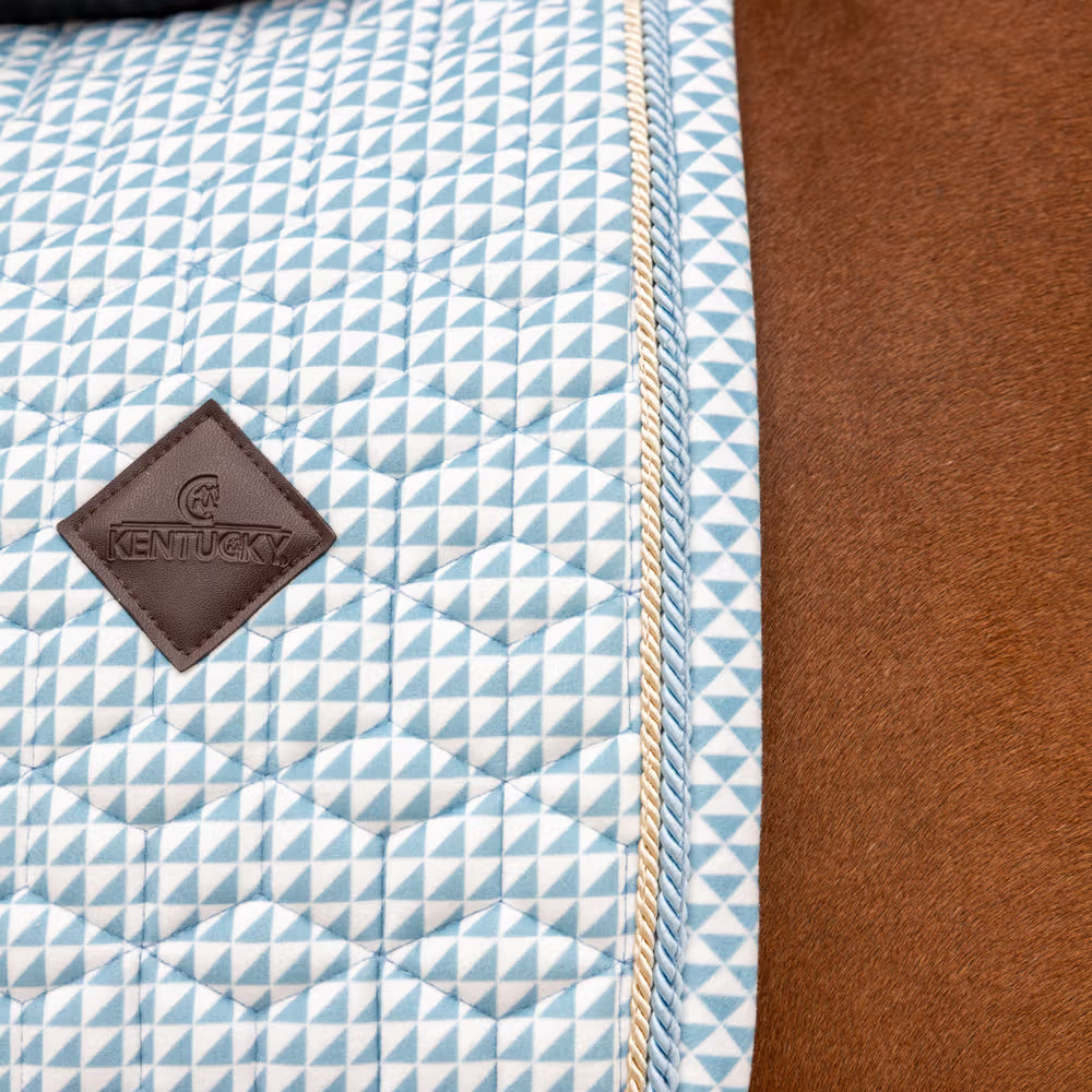 Kentucky Velvet Printing Jump Saddle Pad Light Blue