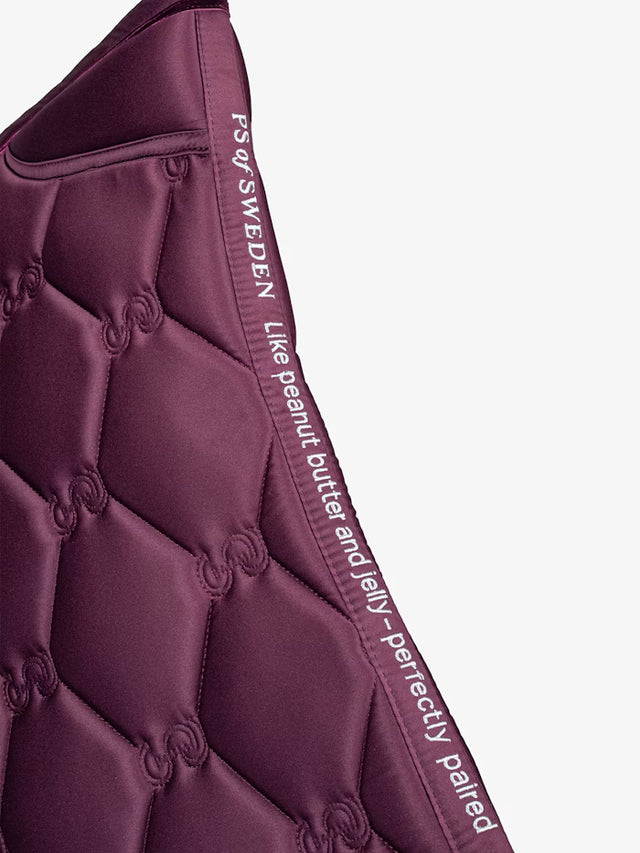 PS of Sweden Ruffle Dressage Saddle Pad Plum