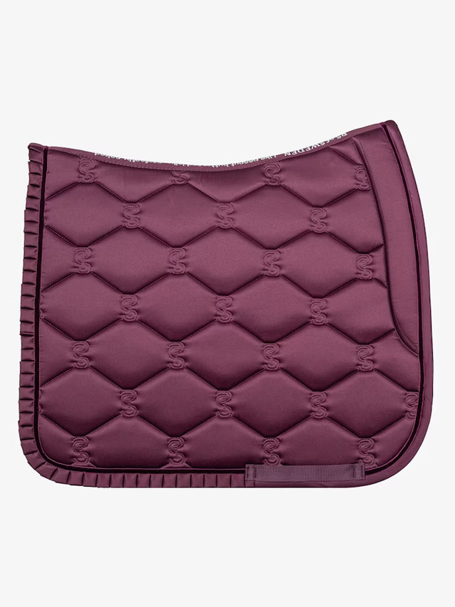 PS of Sweden Ruffle Dressage Saddle Pad Plum