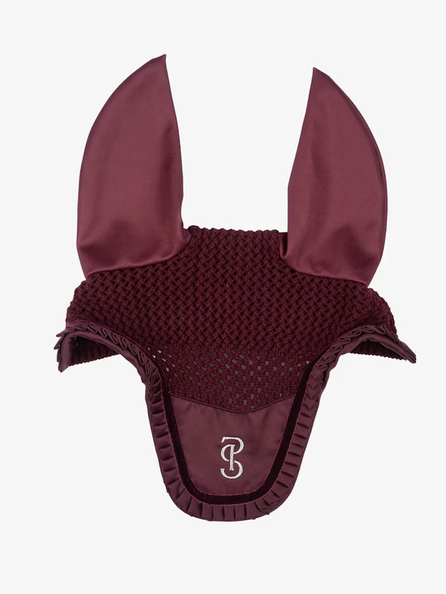 PS of Sweden Ruffle Ear Bonnet Plum